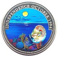Palau Marine Life Protection 1992 2009 Set of 45 Coins